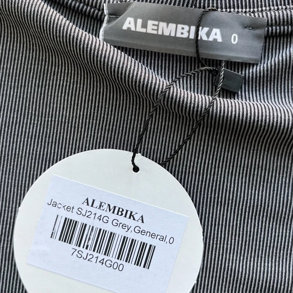 NEW‎ Alembika Essential Draped Cocoon Jacket Grey Womens 4-6